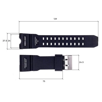 Ремінець для годинника Skmei 1155/1155B Black