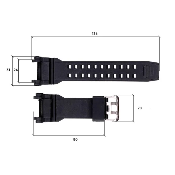 Ремінець для годинника Skmei 1343BK Black фото 4