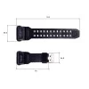 Ремінець для годинника Skmei 1520BK Black фото 4