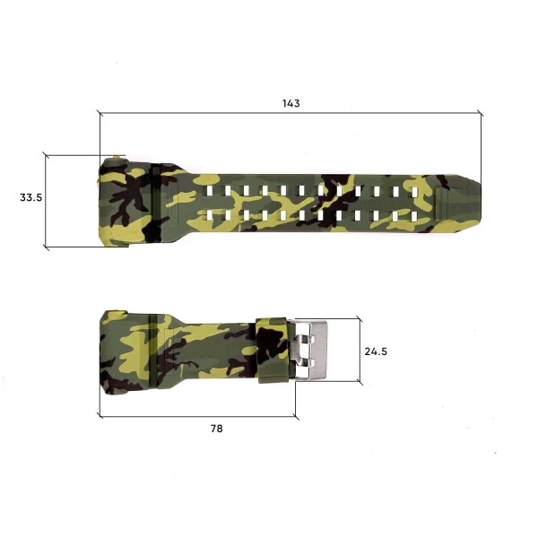 Ремінець для годинника Skmei 1637CMGN Camo Green фото 5