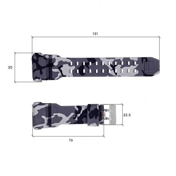 Ремінець для годинника Skmei 1742CMGY Camo Gray фото 4