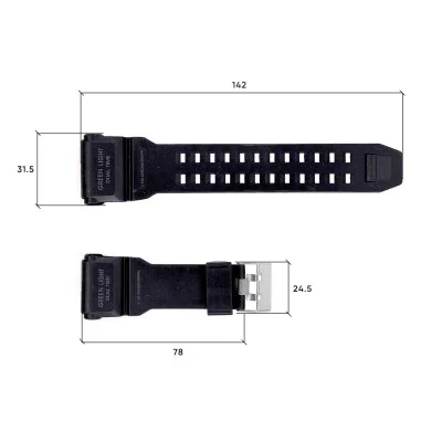 Ремінець для годинника Skmei 1818BK Black