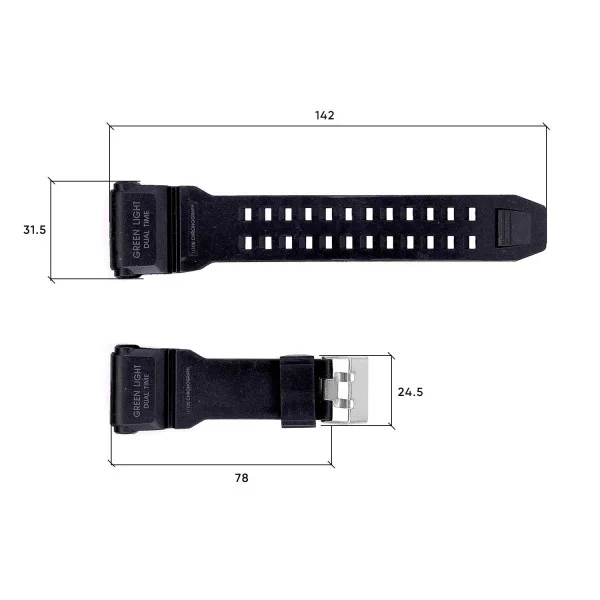 Ремінець для годинника Skmei 1818BK Black фото 4