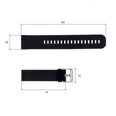 Ремінець для годинника Skmei 1893BKBK Black-Black