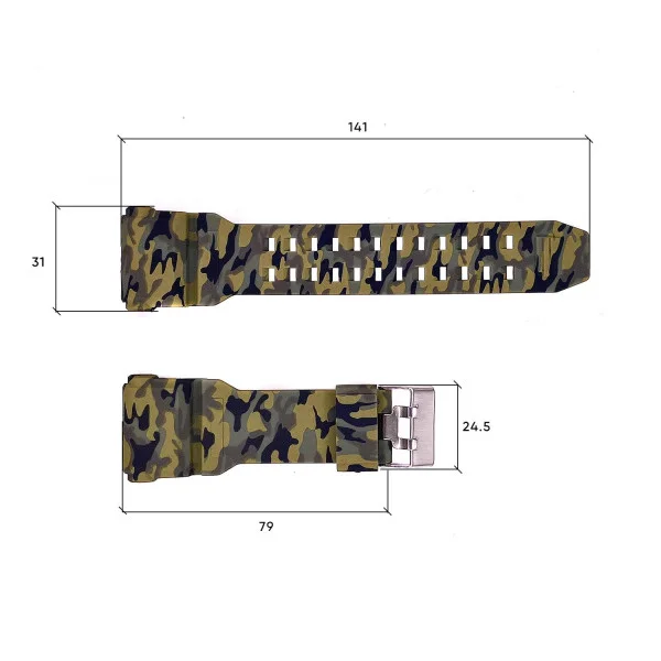 Ремінець для годинника Skmei 1965CMGN Camo Green фото 4