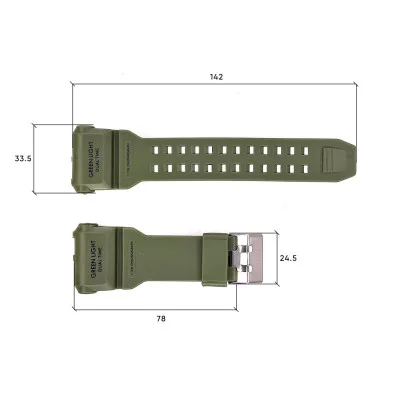 Ремінець для годинника Skmei 1968AG Army Green