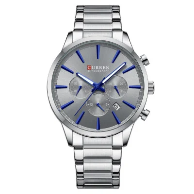 Чоловічий годинник Curren 8435 Silver-Grey