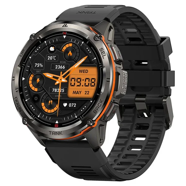 Тактические Умные Часы с Компасом Kospet TANK T3 ULTRA Black + GPS, Спортивные Режимы, Водозащита, Звонки фото 1