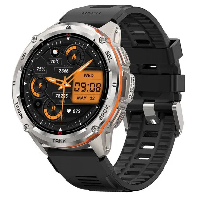 Тактические Умные Часы с Компасом Kospet TANK T3 ULTRA Silver + GPS, Спортивные Режимы, Водозащита, Звонки