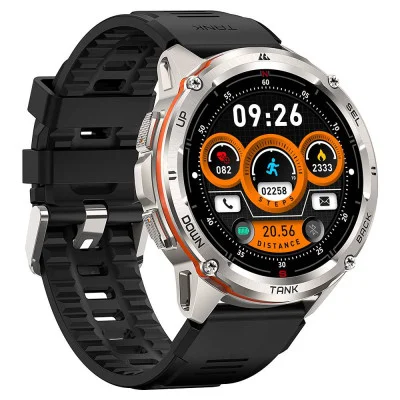 Тактические Умные Часы с Компасом Kospet TANK T3 ULTRA Silver + GPS, Спортивные Режимы, Водозащита, Звонки