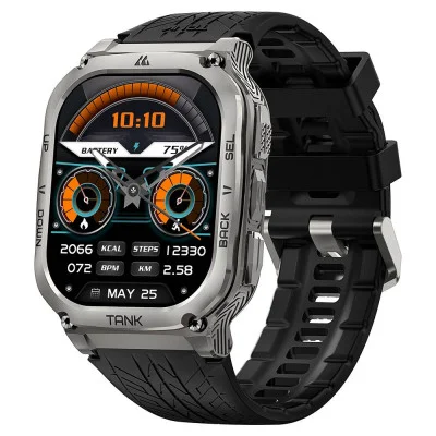 Спортивные Умные Часы Kospet TANK M3 Silver + Спортивные Режимы, Водозащита, Звонки