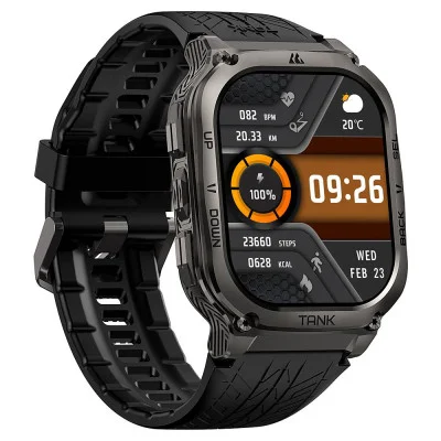 Спортивные Умные Часы Kospet TANK M3 Black + Спортивные Режимы, Водозащита, Звонки