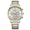 Чоловічий годинник Curren 8435 Silver-Gold-Silver фото 2