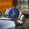Чоловічий годинник Curren 8435 Silver-Gold-Blue фото 3