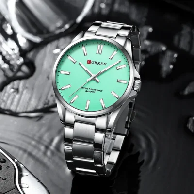 Чоловічий годинник Curren 9090 Silver-Tiffany