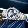 Мужские часы Curren 8459 Silver-White фото 3