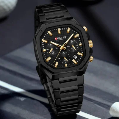 Мужские часы Curren 8459 Black