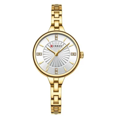 Женские часы Curren 9097L Gold-White
