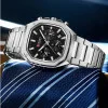 Мужские часы Curren 8459 Silver-Black фото 3