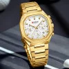 Мужские часы Curren 8459 Gold-White фото 3