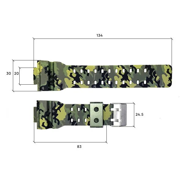 Ремінець для годинника Skmei 1688CMGN Camo Green фото 4