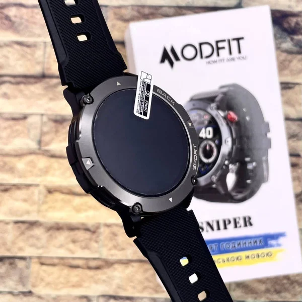 Смарт часы Modfit Sniper All Black 36 мм. фото 21