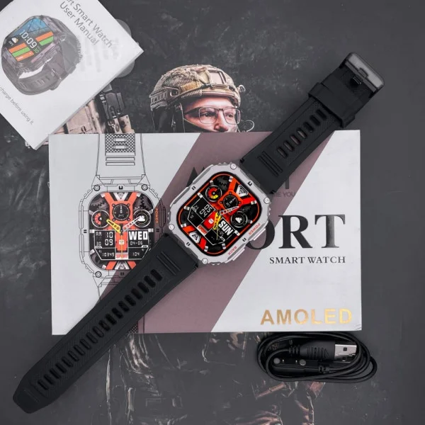 Смарт часы Modfit Navi Compass Silver-Black фото 5