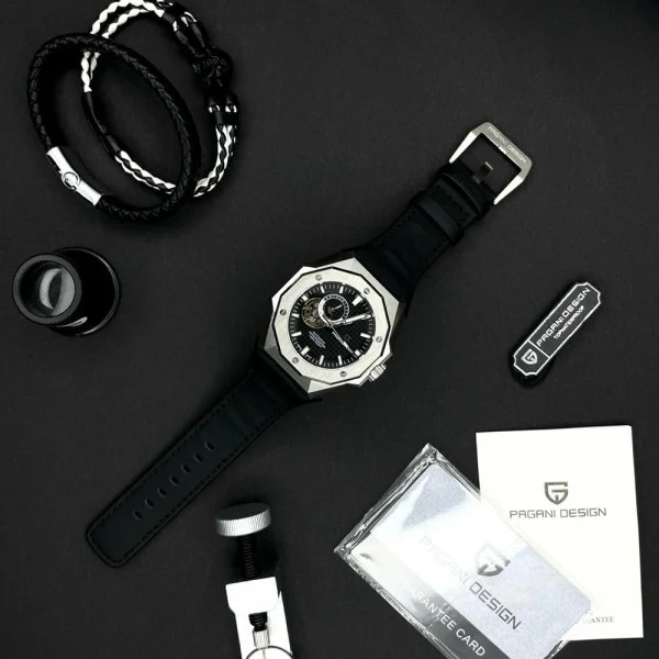 Чоловічий годинник Pagani Design PD-YS010 Silver-Black фото 6
