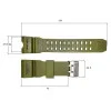 Ремінець для годинника Skmei 1155/1155B Army Green фото 5