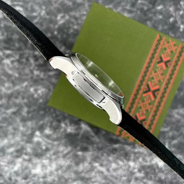 Патріотичний наручний годинник Awarder Embroidery Silver-Army Green Black Battery 10ATM фото 9