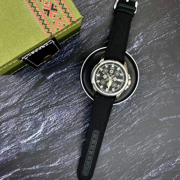 Патриотические наручные часы Awarder Embroidery Silver-Army Green Black Automatic 10ATM фото 6