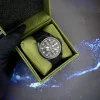 Патріотичний наручний годинник Awarder Embroidery Black-Army Green Black Automatic 10ATM фото 10