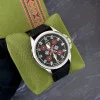 Патріотичний наручний годинник Awarder Embroidery Silver-Red Black Battery 10ATM фото 5