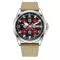 Awarder 040 Embroidery Silver-Red Khaki Automatic 10ATM