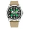 Awarder 040 Embroidery Silver-Green Khaki Automatic 10ATM
