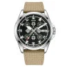 Патріотичний наручний годинник Awarder Embroidery Silver-Army Green Khaki Automatic 10ATM фото 2