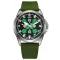 Awarder Embroidery Silver-Green Green Battery 10ATM