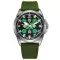 Awarder Embroidery Silver-Green Green Battery 10ATM