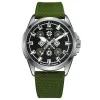 Патриотические наручные часы Awarder Embroidery Silver-Army Green Green Battery 10ATM фото 2
