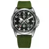 Патріотичний наручний годинник Awarder Embroidery Silver-Army Green Green Battery 10ATM фото 2