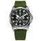 Awarder Embroidery Silver-Army Green Green Battery 10ATM