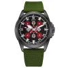 Патриотические наручные часы Awarder Embroidery Black-Red Green Battery 10ATM фото 2