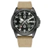 Патріотичний наручний годинник Awarder Embroidery Black-Army Green Khaki Automatic 10ATM фото 2