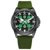 Патриотические наручные часы Awarder Embroidery Black-Green Green Battery 10ATM фото 2