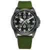 Патриотические наручные часы Awarder Embroidery Black-Army Green Green Battery 10ATM фото 2