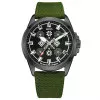 Патріотичний наручний годинник Awarder Embroidery Black-Army Green Green Battery 10ATM фото 2