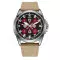 Awarder Embroidery Silver-Red Khaki Battery 10ATM