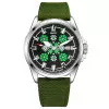 Патриотические наручные часы Awarder Embroidery Silver-Green Green Automatic 10ATM фото 2