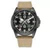 Патріотичний наручний годинник Awarder Embroidery Black-Army Green Khaki Battery 10ATM фото 2
