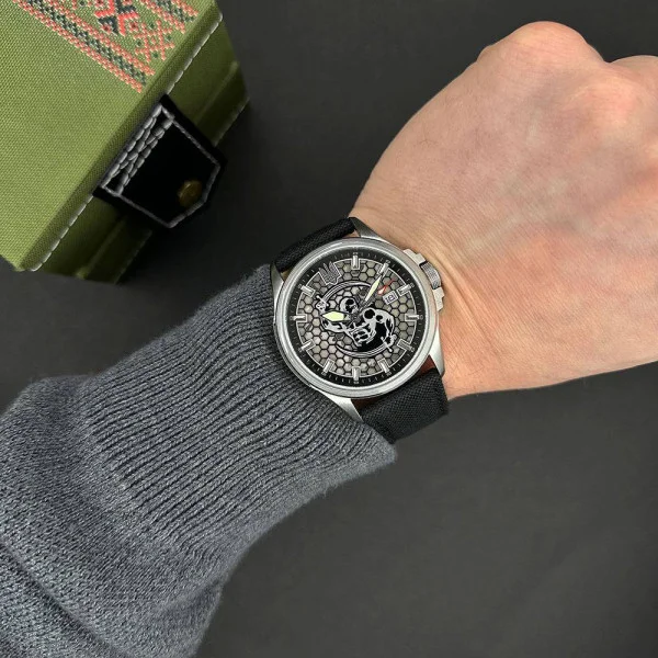 Патриотические наручные часы Awarder Cossack Black-Black Automatic 10ATM фото 6